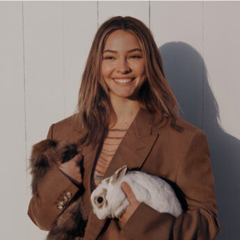 Madelyn Cline promotes vegan clothing with Stella McCartney