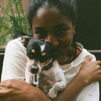 Ayo Edebiri celebrated her rescued dog Gromit in an interview with <em>Vogue</em>.